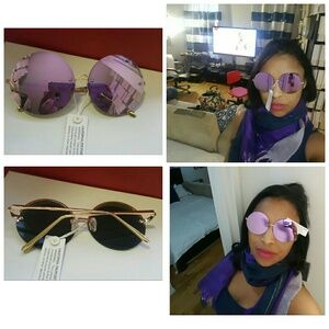 “Send Ur Price”? Flawless Purple Round Vintage Mirrored
 “RETRO” Sunglasses 💜